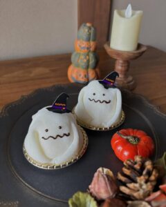 🎃おばけのフルーツ大福🎃