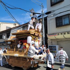 『Soar up 東大阪 』10月6日【東大阪市内・熱血取材】東大阪市稲田で開催されました「稲田旭町だんじりお披露目曳行」に行ってきました。