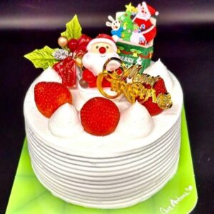 卵を使わずにお作りしたクリスマスケーキです