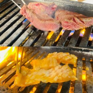 そんな土曜日の夜は、🔥🔥と焼肉をどうぞ笑