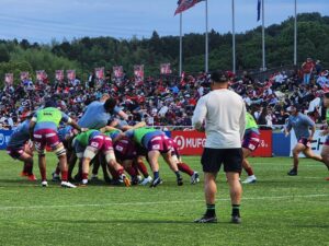 花園近鉄ライナーズ vs 三重本田ヒート 入れ替え戦　（三重交通Gスポーツの森鈴鹿サッカー・ラグビー場）