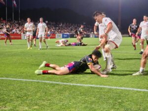 花園近鉄ライナーズ vs 三重本田ヒート 入れ替え戦　（三重交通Gスポーツの森鈴鹿サッカー・ラグビー場）