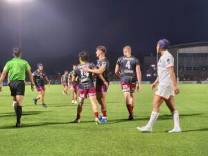 花園近鉄ライナーズ vs 三重本田ヒート 入れ替え戦　（三重交通Gスポーツの森鈴鹿サッカー・ラグビー場）