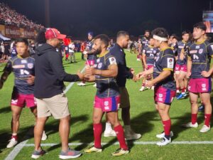 花園近鉄ライナーズ vs 三重本田ヒート 入れ替え戦　（三重交通Gスポーツの森鈴鹿サッカー・ラグビー場）