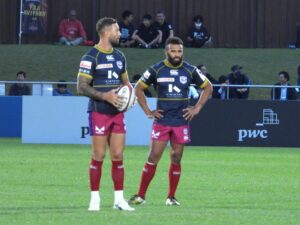 花園近鉄ライナーズ vs 三重本田ヒート 入れ替え戦　（三重交通Gスポーツの森鈴鹿サッカー・ラグビー場）