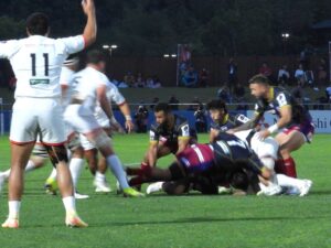 花園近鉄ライナーズ vs 三重本田ヒート 入れ替え戦　（三重交通Gスポーツの森鈴鹿サッカー・ラグビー場）