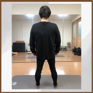 【姿勢改善　3ヶ月の変化】
