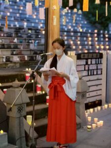 夏のご法要 大阪稲荷山動物霊園 盂蘭盆会 送り火