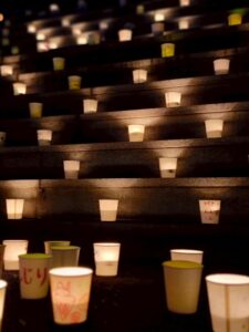 夏のご法要 大阪稲荷山動物霊園 盂蘭盆会 送り火