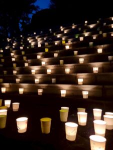 夏のご法要 大阪稲荷山動物霊園 盂蘭盆会 送り火