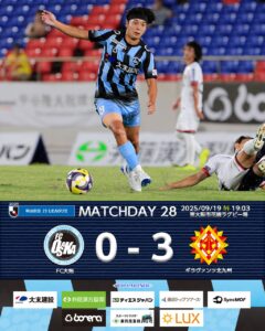 明治安田J3リーグ第28節、FC大阪はホームでギラヴァンツ北九州と対戦