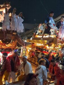 稲田八幡宮 秋祭り 徳庵商店街パレード