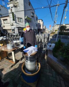 アーバンケア稲田「もちつき大会」開催