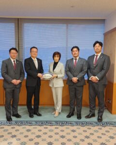 花園近鉄ライナーズ 東大阪市長表敬訪問