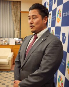 花園近鉄ライナーズ 東大阪市長表敬訪問