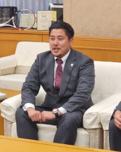 花園近鉄ライナーズ 東大阪市長表敬訪問