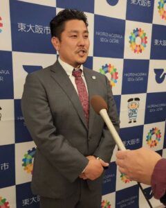 花園近鉄ライナーズ 東大阪市長表敬訪問