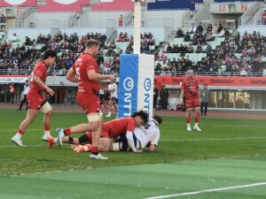 【ラグビー】大阪ダービー　花園近鉄ライナーズvsドコモレッドハリケーンズ
