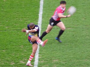 花園近鉄ライナーズvsドコモレッドハリケーンズ(大阪ダーヒー)