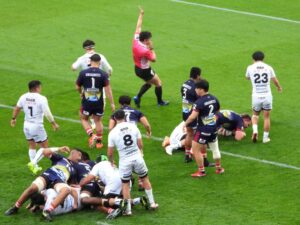 花園近鉄ライナーズvsドコモレッドハリケーンズ(大阪ダーヒー)