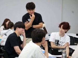 近畿大学の授業にライナーズ河村選手登壇