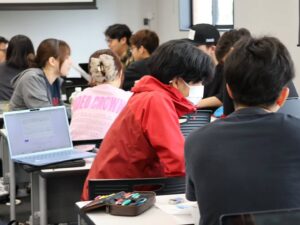 近畿大学の授業にライナーズ河村選手登壇