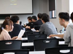 近畿大学の授業にライナーズ河村選手登壇