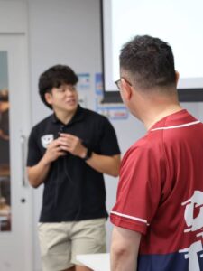 近畿大学の授業にライナーズ河村選手登壇