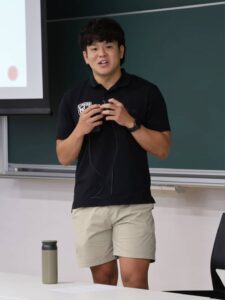 近畿大学の授業にライナーズ河村選手登壇
